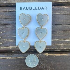 Baublebar Triple Heart Resin Drop Earrings